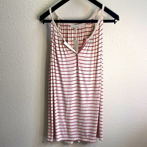 NWT Max Studio Women Red Stripe Slouch Style Tank Top Blouse Size S - Picture 1 of 5